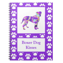 Caderno Espiral Cachorro-Boxeque Silhouette Cute PPY&B