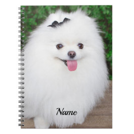 Caderno Espiral Cachorro Branco e Fluffy