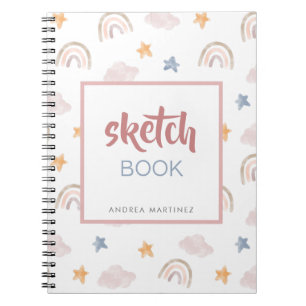 Caderno Espiral Cachorro-branco Rainbows Cachorro-branco