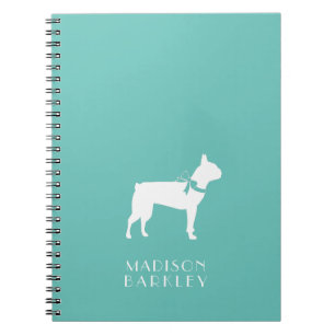 Caderno Espiral Cachorro Cachorrinho Boston Terrier