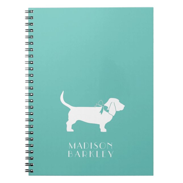 Caderno Espiral Cachorro Cachorro Basset (Frente)