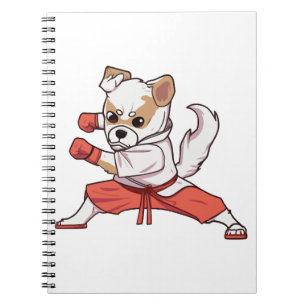 Caderno Espiral Cachorro Conhece Karate
