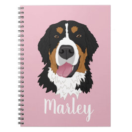 Caderno Espiral Cachorro da Montanha Bernese