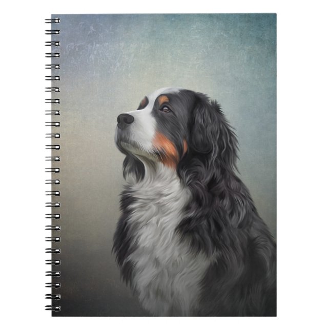 Caderno Espiral Cachorro da Montanha Bernese (Frente)