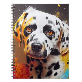 Caderno Espiral Cachorro Dalmático Pet Cute Adorável Companheiro A