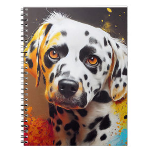 Caderno Espiral Cachorro Dalmático Pet Cute Adorável Companheiro A