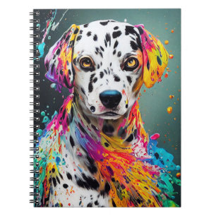 Caderno Espiral Cachorro Dalmático Pet Cute Adorável Companheiro A