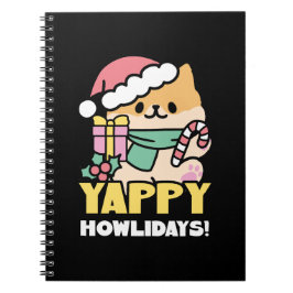 Caderno Espiral Cachorro de Natal Bonito - Erradias de Yappy