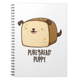 Caderno Espiral Cachorro de Pão Puro Cachorro Engraçado Trocadilho