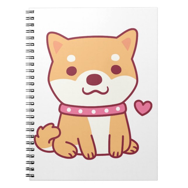 Caderno Espiral Cachorro de Shiba Inu (Frente)