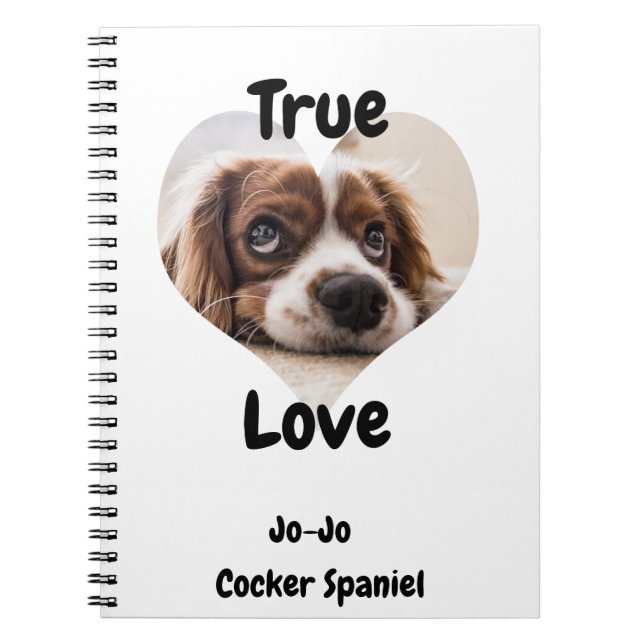 Caderno Espiral Cachorro do Amor Verdadeiro  (Frente)