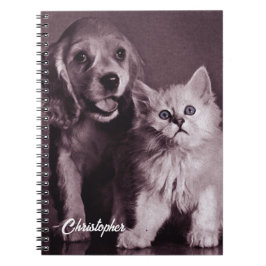Caderno Espiral Cachorro e Gato, Procurando Personalizado