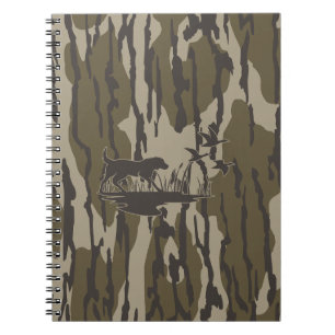 Caderno Espiral Cachorro e Patos de Camo Bottomland