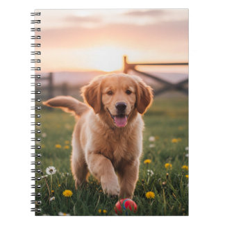 Caderno Espiral Cachorro Feliz