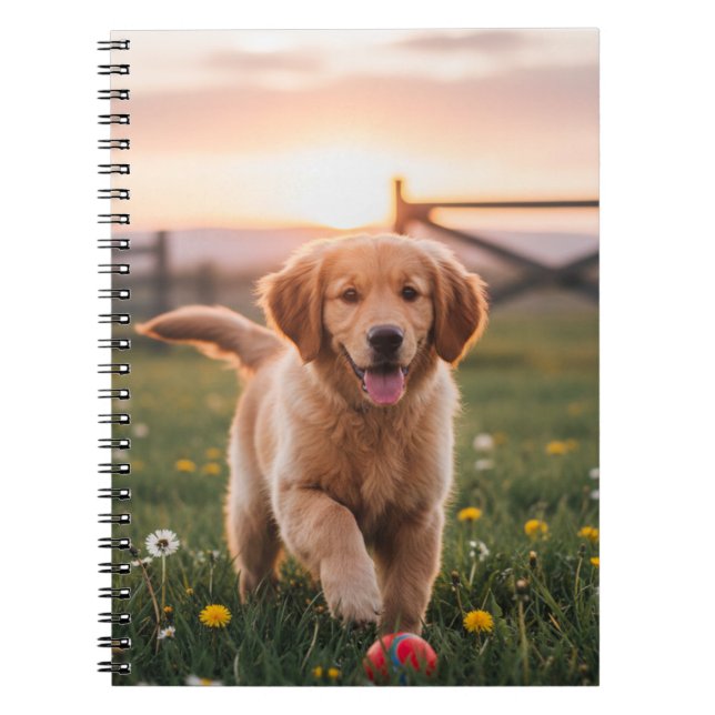 Caderno Espiral Cachorro Feliz (Frente)