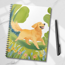 Cachorro Feliz Retriever Dourado | Cartão Leve de