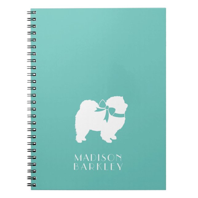 Caderno Espiral Cachorro Filhote Chow Chow (Frente)