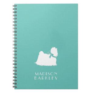 Caderno Espiral Cachorro Filhote de Pelo Longo Maltês