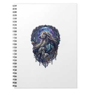 Caderno Espiral Cachorro Floresta Encantada Lua Cristal_1