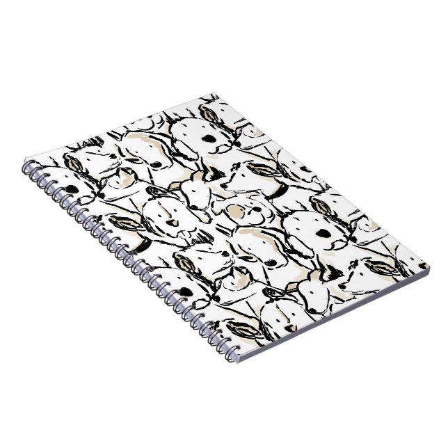 Caderno Espiral Cachorro Fofo Rabisco Pet Esboço - Cachorrinho Pre (Lado Direito)