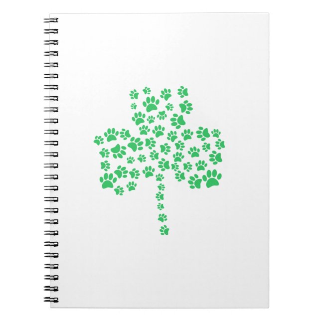 Caderno Espiral Cachorro Imprime Shamrock (Frente)