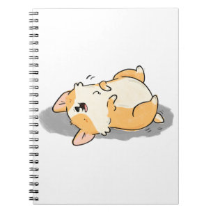 Caderno Espiral Cachorro Kawaii Corgi