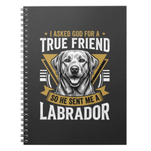 Caderno Espiral Cachorro Labrador Amigo Verdadeiro