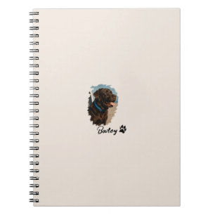 Caderno Espiral Cachorro Labrador de Chocolate Bonito - Bailey P