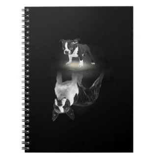 Caderno Espiral Cachorro Mãe BostonTerrier Cachorro Dogente presen
