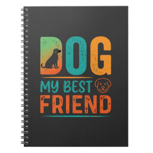 Caderno Espiral Cachorro Meu Melhor Amigo Design Retro