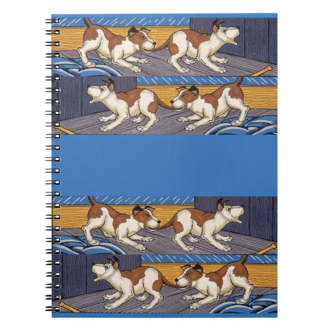 Caderno Espiral Cachorro morde cão (Frente)