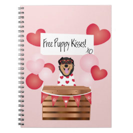 Caderno Espiral Cachorro Namorados De Puppy Kisses Livre