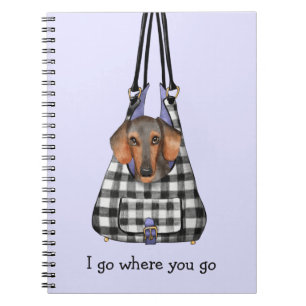 Caderno Espiral Cachorro num saco