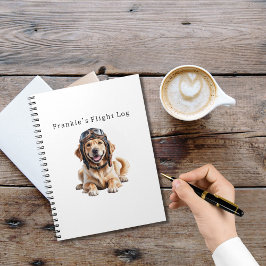 Caderno Espiral Cachorro Piloto Retriever Dourado Melhor Amigo Pet