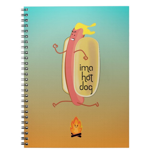 Caderno Espiral Cachorro Quente (Frente)