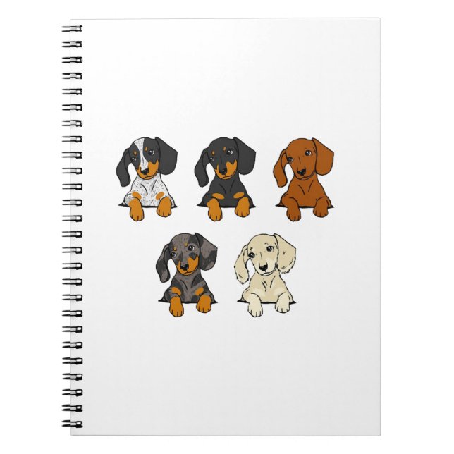 Caderno Espiral Cachorro-salsicha (Frente)