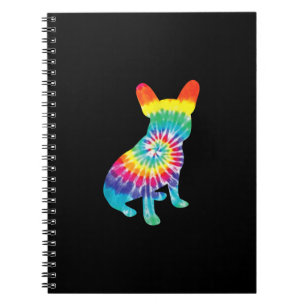 Caderno Espiral cachorro-tinteiro   buldogue francês hippie   pre