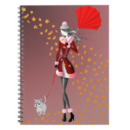 Caderno Espiral Cachorro Walker Autumn Leaves