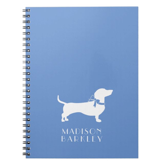 Caderno Espiral Cachshund Wiener Dog Puppy (Frente)