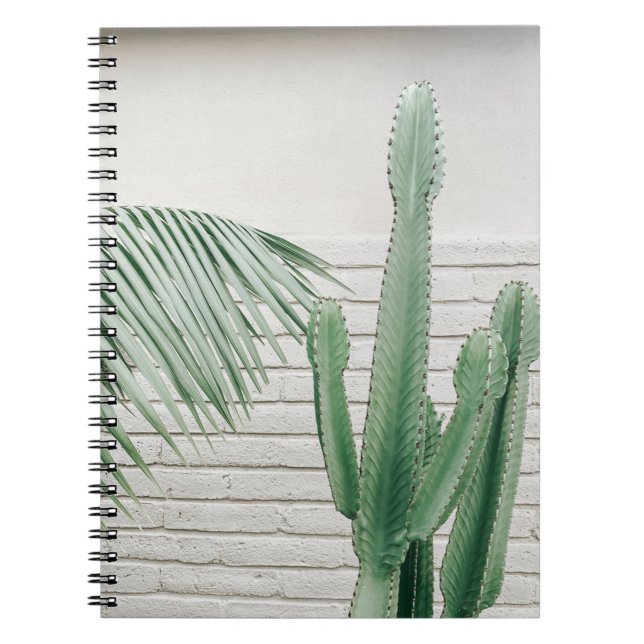 Caderno Espiral Cacto candelabro verde (Frente)