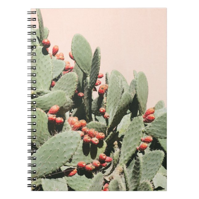 Caderno Espiral Cacto da pera de Prickley (Frente)