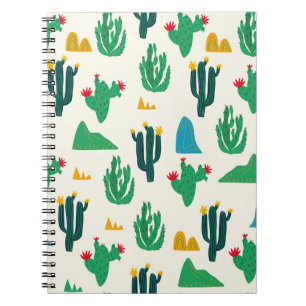 Caderno Espiral Cacto Natural: Arte Folk Sem Olhos.