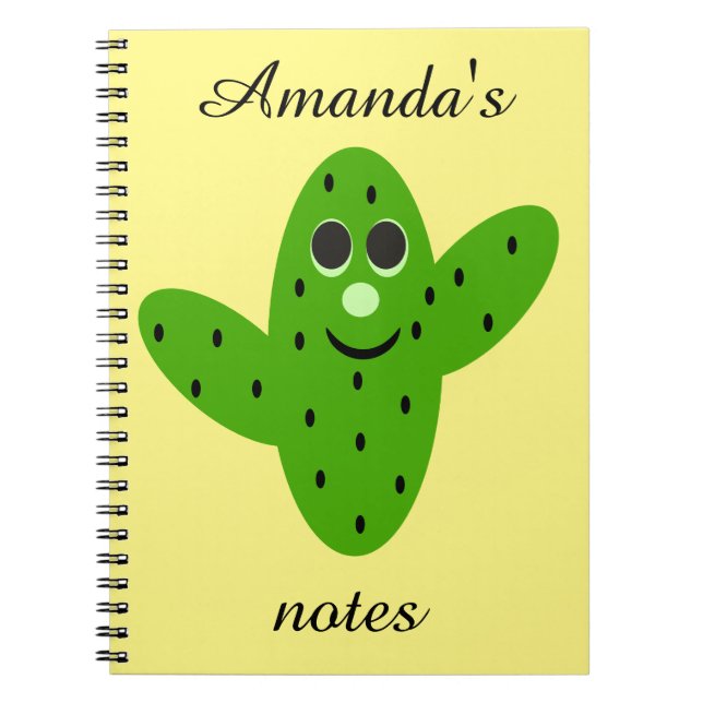 Caderno Espiral Cactus Cute (Frente)