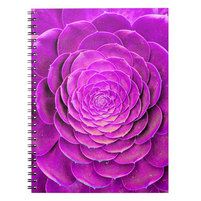 Caderno Espiral Cactus floresce design (Frente)