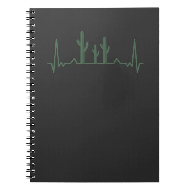 Caderno Espiral Cactus Heartbeat (Frente)