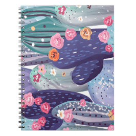 Caderno Espiral Cactus - Padrão Colorida Watercolor