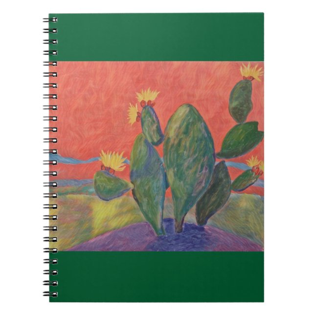 Caderno Espiral Cactus Sunset (Frente)