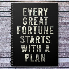 Caderno Espiral Cada Excelente de citação motivacional