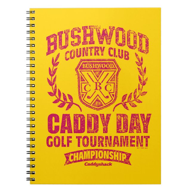 Caderno Espiral Caddyshack | Bushwood Country Club Caddy Day Golf (Frente)