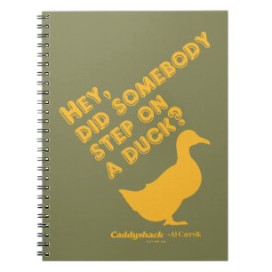 Caderno Espiral Caddyshack Ei, Alguém Passou Em Um Pato?